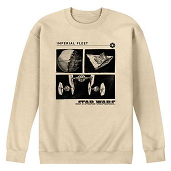 Men's Star Wars Imperial Fleet Grid Crew Fleece Sweatshirt
