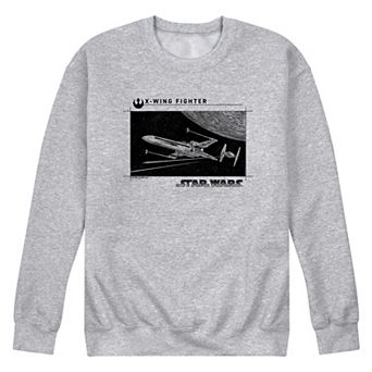 Men's Star Wars X-Wing Fighter Crew Fleece Sweatshirt