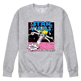 Men's Star Wars Luke Skywalker Ship Comic Crew Fleece Sweatshirt