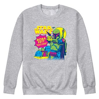 Men's Star Wars Boba Fett Pop Art Crew Fleece Sweatshirt
