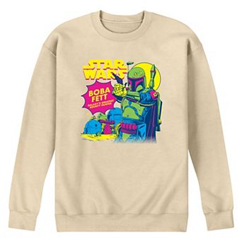 Men's Star Wars Boba Fett Pop Art Crew Fleece Sweatshirt