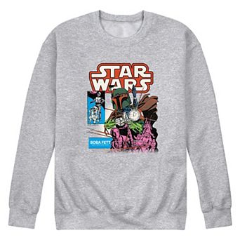 Men's Star Wars Boba Fett Comic Cover Crew Fleece Sweatshirt