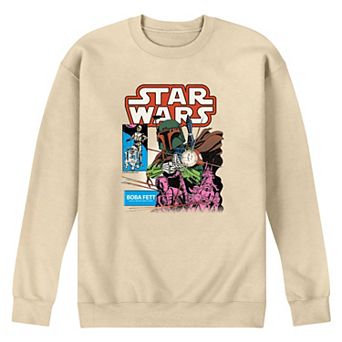 Men's Star Wars Boba Fett Comic Cover Crew Fleece Sweatshirt