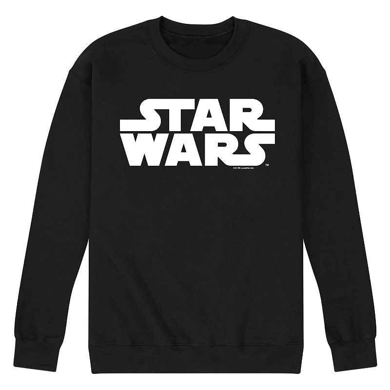 Men's Star Wars Logo Crew Fleece Sweatshirt, 