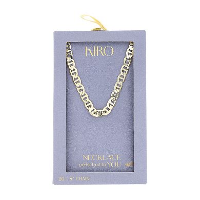 KIRO 14k Gold Plated Mariner Chain Necklace