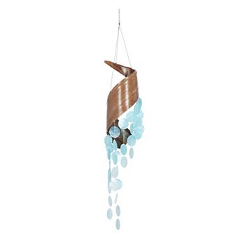 Stella & Eve Faux Shell Spiral Waterfall Wind Chime