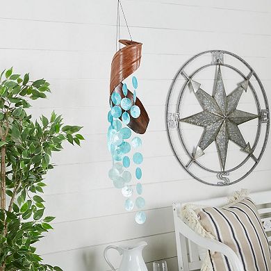 Stella & Eve Faux Shell Spiral Waterfall Wind Chime