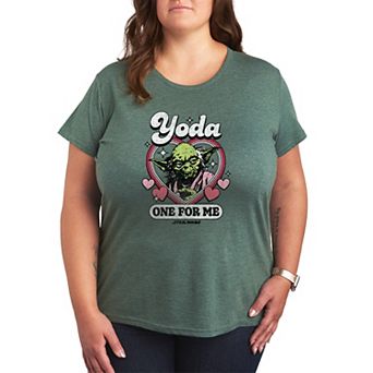Plus Size Star Wars Yoda One For Me Graphic Tee