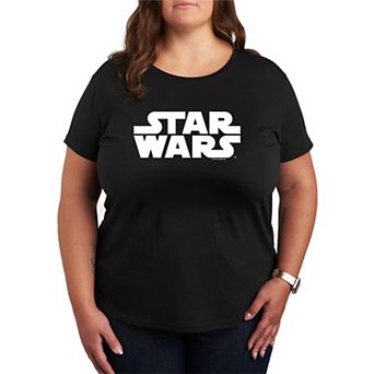 Plus Size Star Wars Logo Graphic Tee