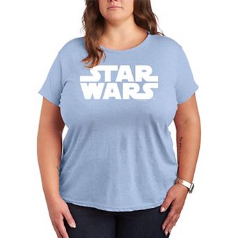 Plus Size Star Wars Logo Graphic Tee