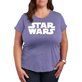 Plus Size Star Wars Logo Graphic Tee