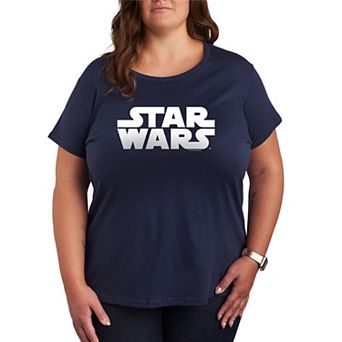 Plus Size Star Wars Logo Graphic Tee