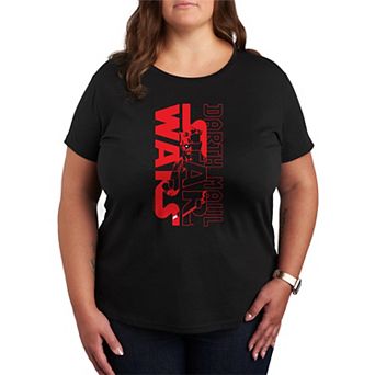 Plus Size Star Wars Darth Maul Logo Graphic Tee