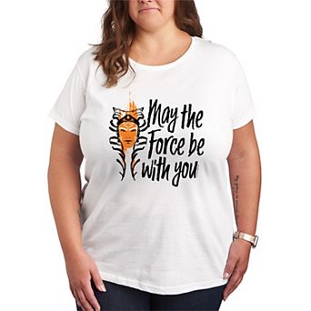 Plus Size Star Wars May The Force Be With You Graphic Tee