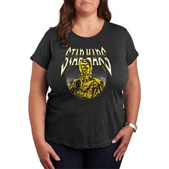 Plus Size Star Wars C-3PO Metal Graphic Tee