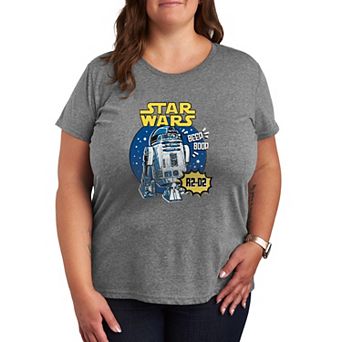 Plus Size Star Wars R2-D2 Comic Art Graphic Tee