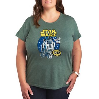 Plus Size Star Wars R2-D2 Comic Art Graphic Tee