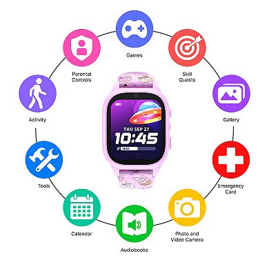 iTouch Smartwatch 25 STEM Games Camera Step Counter Audiobooks Bluetooth Splash Resistant