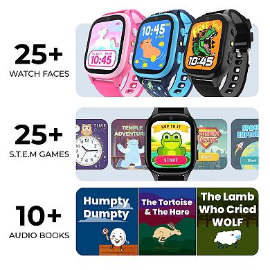 iTouch Smartwatch 25 STEM Games Camera Step Counter Audiobooks Bluetooth Splash Resistant