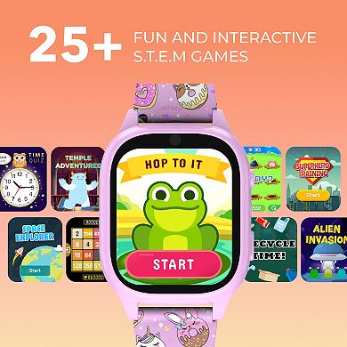 iTouch Smartwatch 25 STEM Games Camera Step Counter Audiobooks Bluetooth Splash Resistant