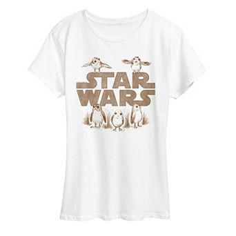 Women's Star Wars Porgs Sketches Graphic Tee