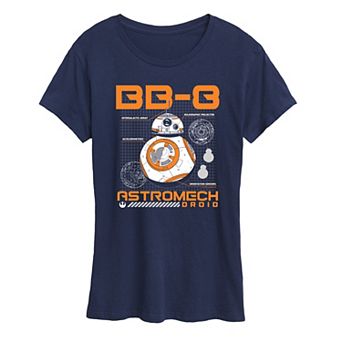 Women's Star Wars BB-8 Schematic Graphic Tee