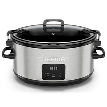 Chefman 7-qt Programmable Slow Cooker with Locking Lid