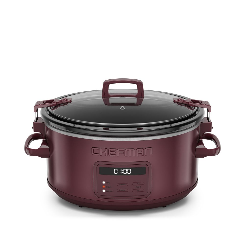 Chefman 7-qt. Programmable Slow Cooker with Locking Lid