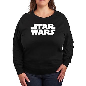 Plus Size Star Wars Logo French Terry Long Sleeve Tee