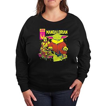 Plus Size Star Wars The Mandalorian French Terry Long Sleeve Tee