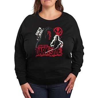 Plus Size Star Wars Darth Maul Join The Dark Side French Terry Long Sleeve Tee