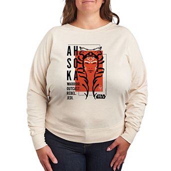 Plus Size Star Wars Ahsoka French Terry Long Sleeve Tee