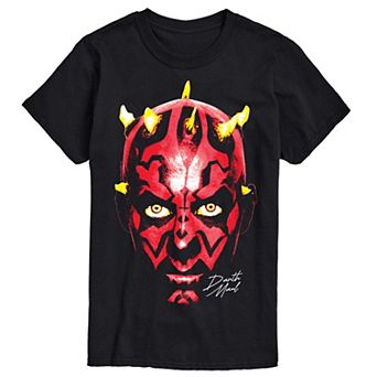 Men's Star Wars Darth Maul Head Portrait Graphic Tee
