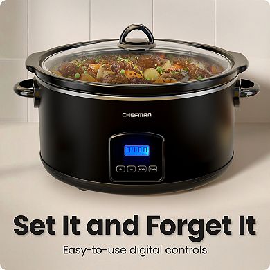 Chefman 8-qt. Digital Slow Cooker