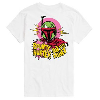 Men's Star Wars Bounty Hunter On The Hunt Pop Art Graphic Tee