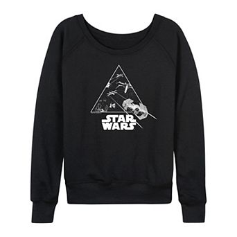 Women's Star Wars Ship Battle French Terry Long Sleeve Tee