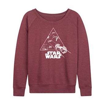 Women's Star Wars Ship Battle French Terry Long Sleeve Tee