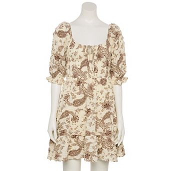 Juniors' Liberty Love Elastic Waistband Dress