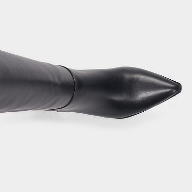 Apt. 9® Oktevía Women's Pointed Toe Kitten Heel Knee-High Boots