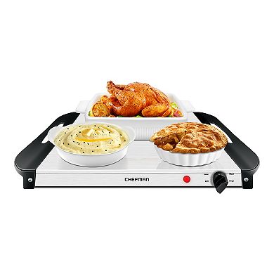 Chefman 2-in-1 Stainless Steel Buffet Server & Warming Tray