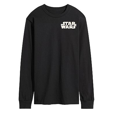 Men's Star Wars Yoda Portrait Long Sleeve Graphic Tee