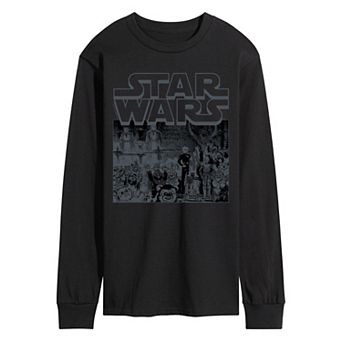 Men's Star Wars Manga Art Style Long Sleeve Graphic Tee