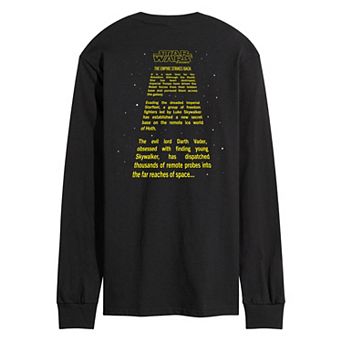 Men's Star Wars The Empire Strikes Back Crawl Long Sleeve Graphic Tee