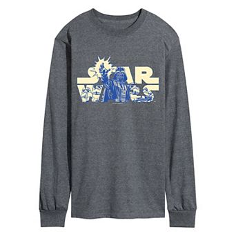 Men's Star Wars Logo Empire Long Sleeve Graphic Tee