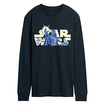 Men's Star Wars Logo Empire Long Sleeve Graphic Tee