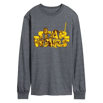 Men's Star Wars Logo Rebels Long Sleeve Graphic Tee
