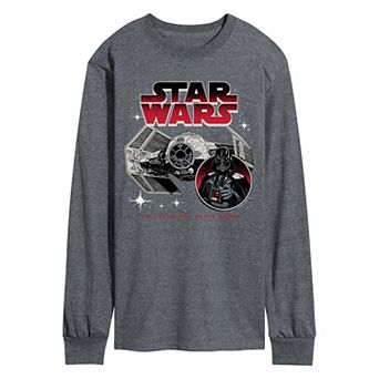 Men's Star Wars Tie Advanced Darth Vader Long Sleeve Graphic Tee
