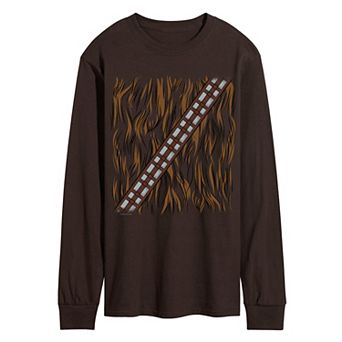 Men's Star Wars Chewbacca Costume Long Sleeve Graphic Tee