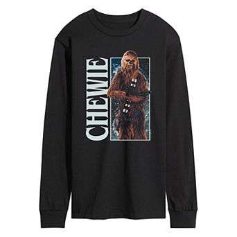 Men's Star Wars Chewie Pose Long Sleeve Graphic Tee