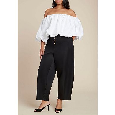 ELOQUII Women's Plus Size Bubble Top